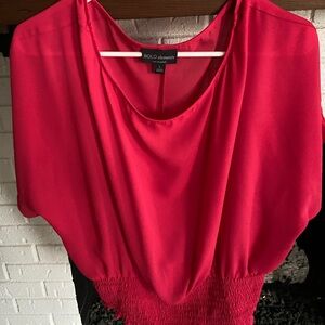 BOLD elements Vibrant Hot Pink Blouse